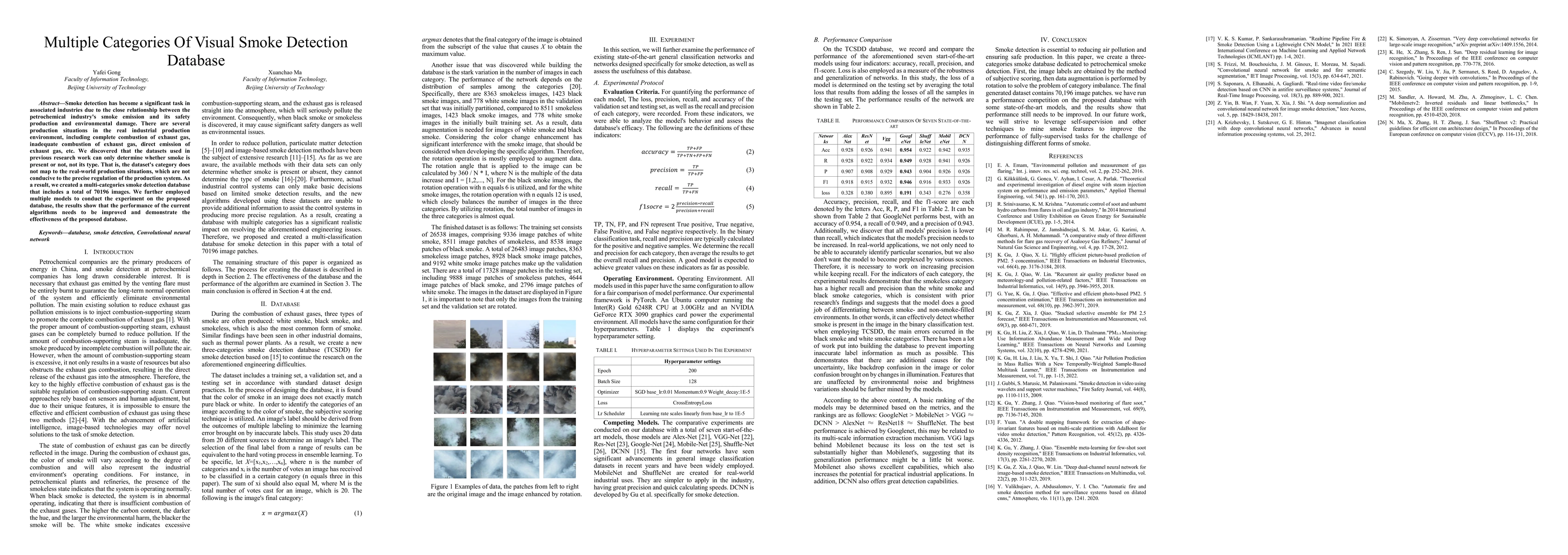 Thumbnail for Multiple Categories Of Visual Smoke Detection Database