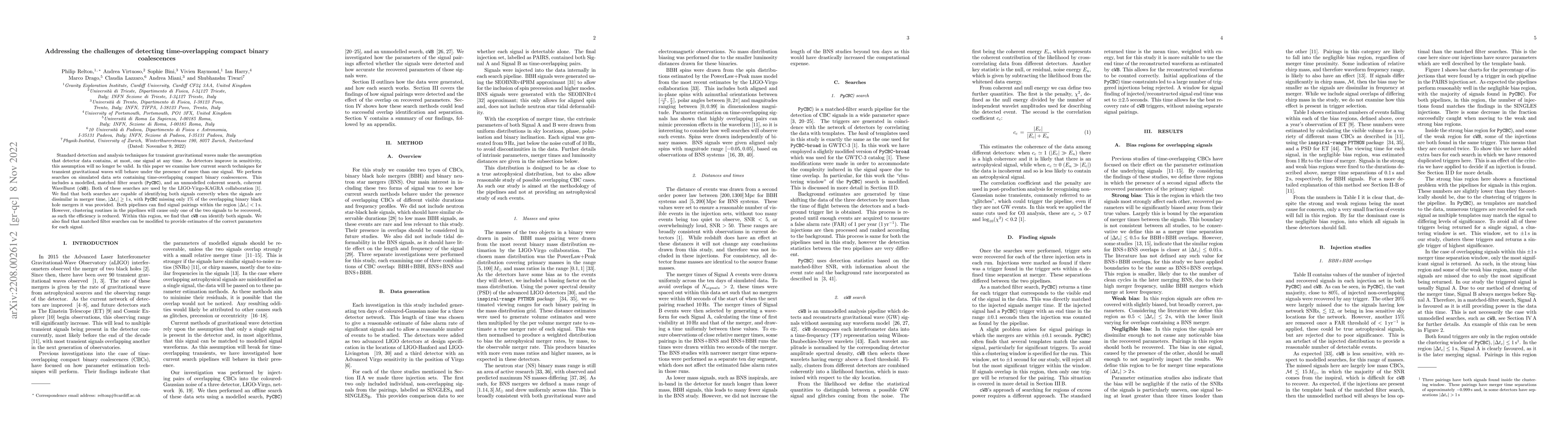 Thumbnail for Addressing the challenges of detecting time-overlapping compact binary
  coalescences