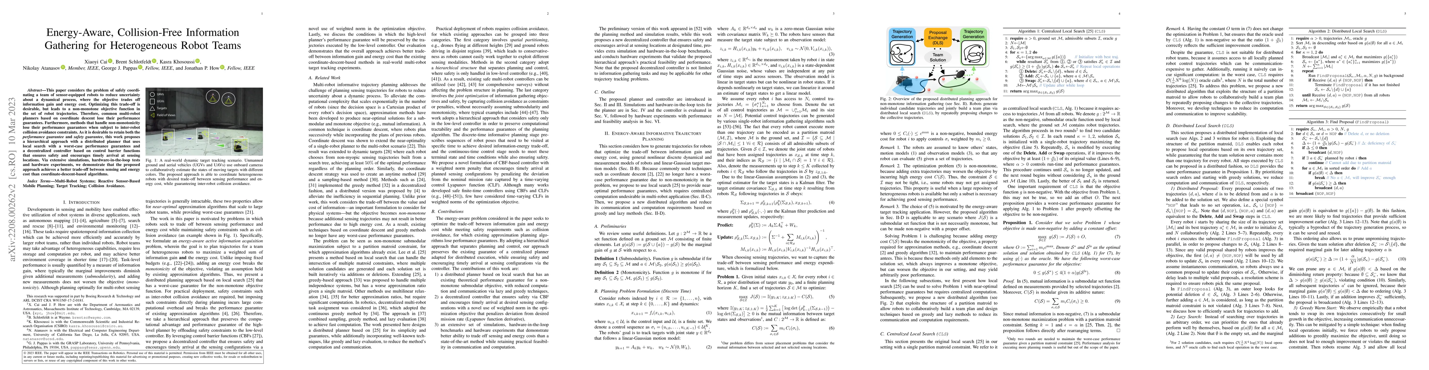 Thumbnail for Energy-Aware, Collision-Free Information Gathering for Heterogeneous
  Robot Teams