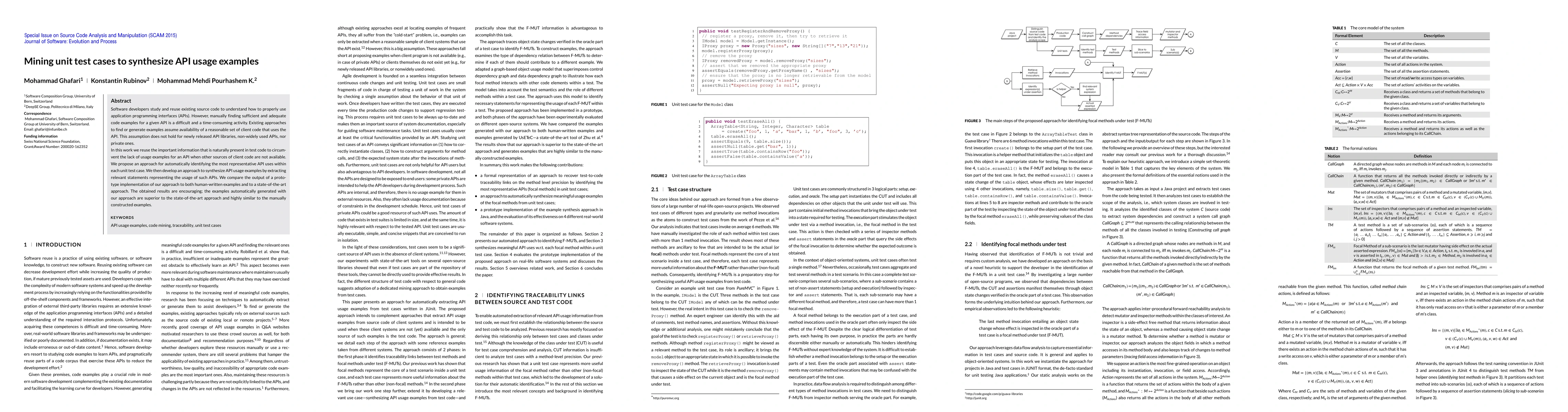 Thumbnail for Mining unit test cases to synthesize API usage examples