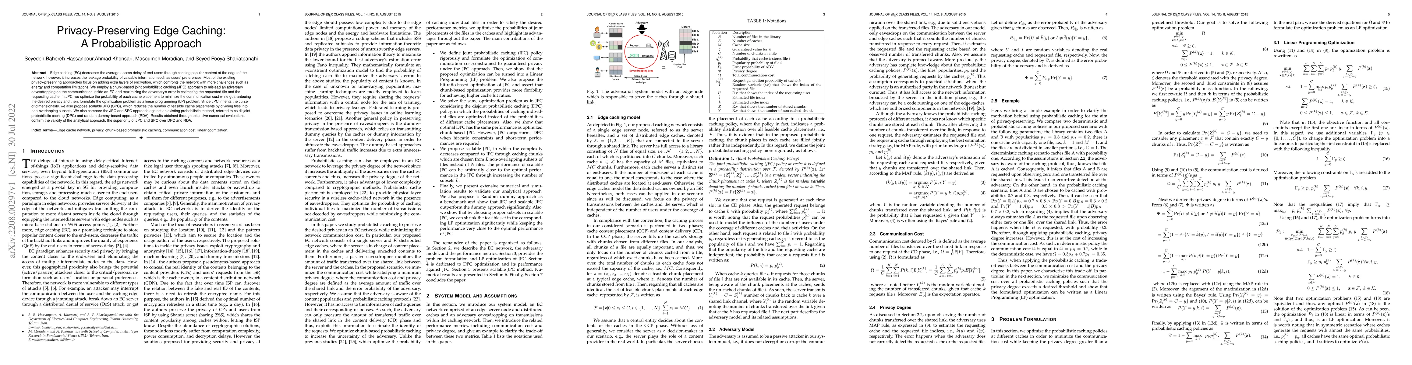 Thumbnail for Privacy-Preserving Edge Caching: A Probabilistic Approach