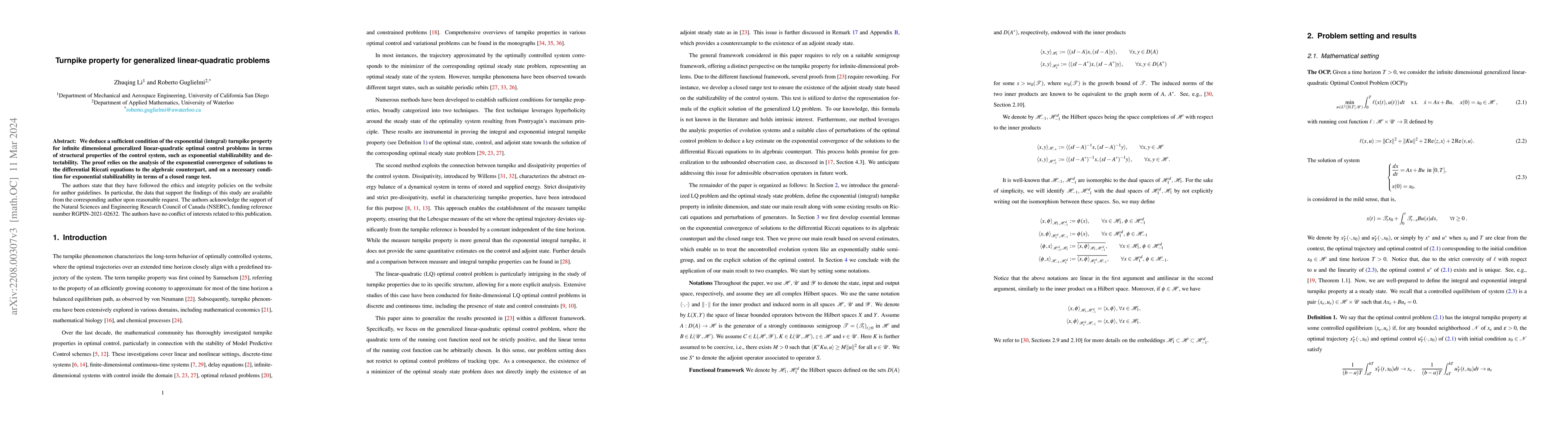 Thumbnail for Turnpilke property for infinite-dimensional generalized LQ problem