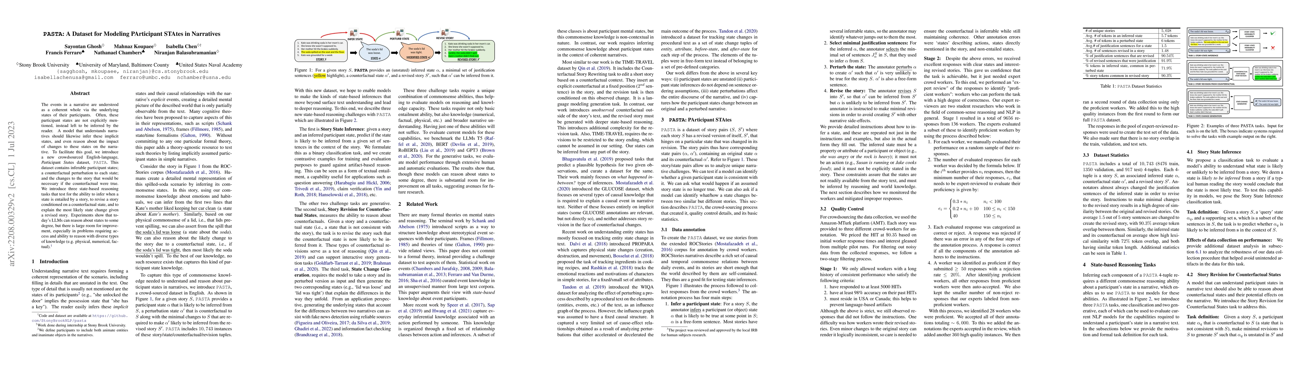 Thumbnail for PASTA: A Dataset for Modeling Participant States in Narratives