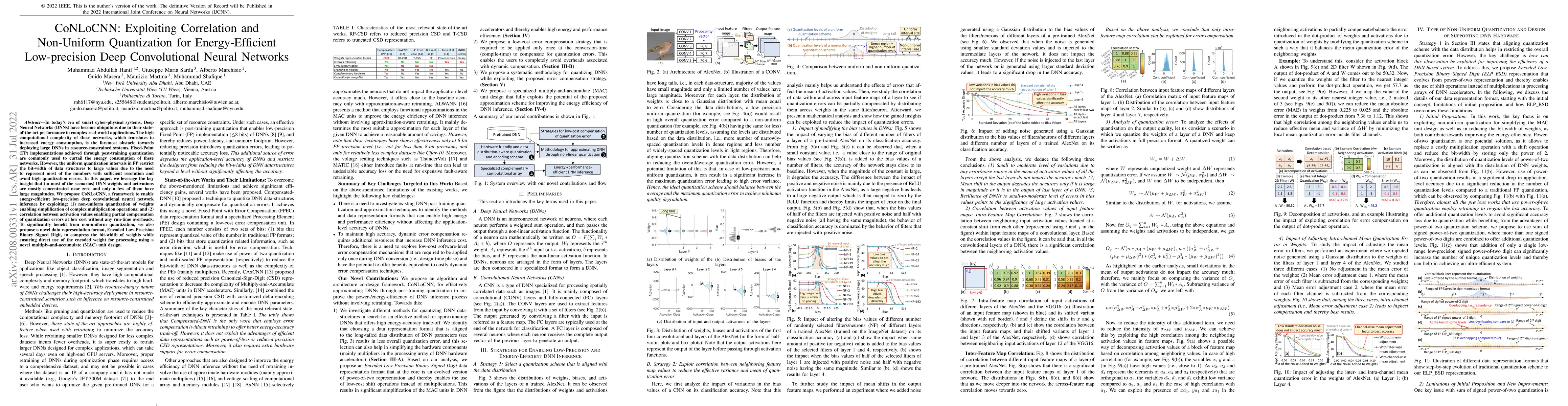 Thumbnail for CoNLoCNN: Exploiting Correlation and Non-Uniform Quantization for
  Energy-Efficient Low-precision Deep Convolutional Neural Networks