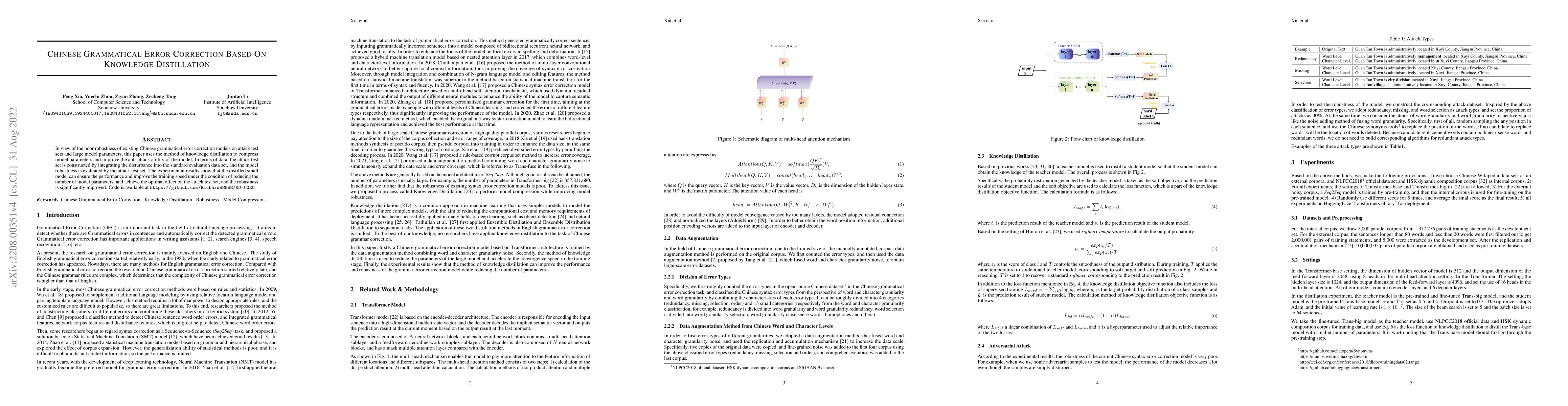 Thumbnail for Chinese grammatical error correction based on knowledge distillation