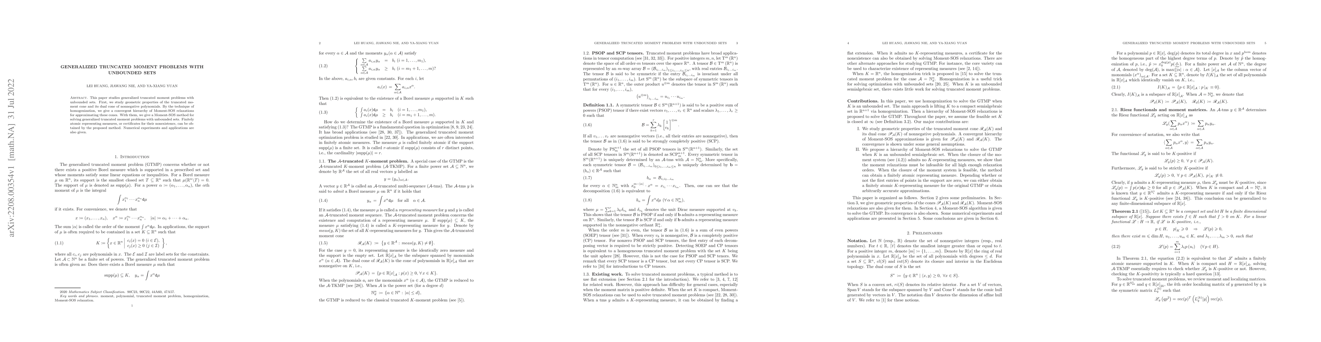 Thumbnail for Generalized truncated moment problems with unbounded sets