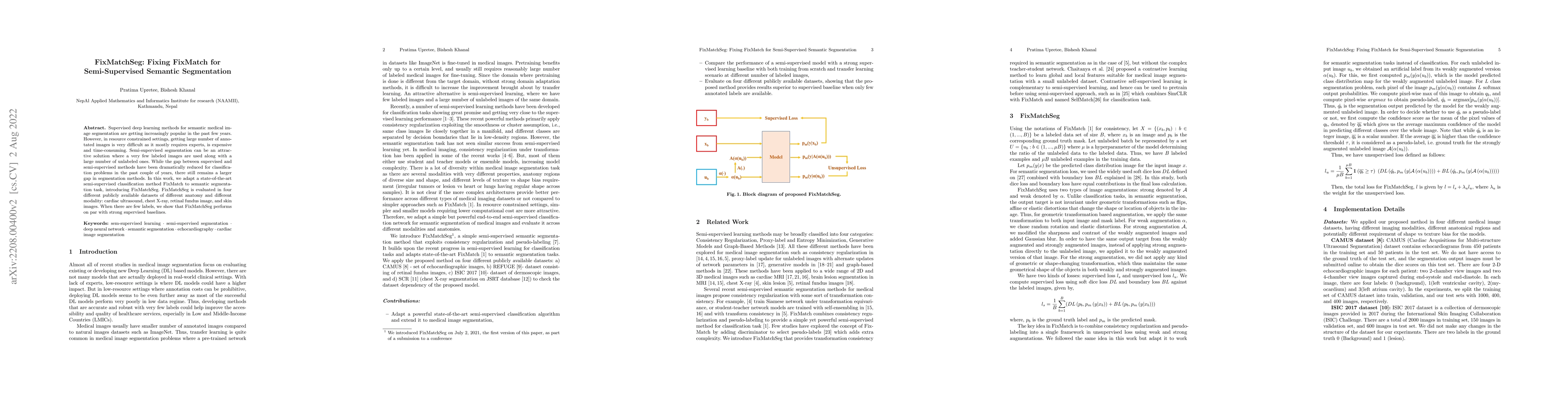 Thumbnail for FixMatchSeg: Fixing FixMatch for Semi-Supervised Semantic Segmentation