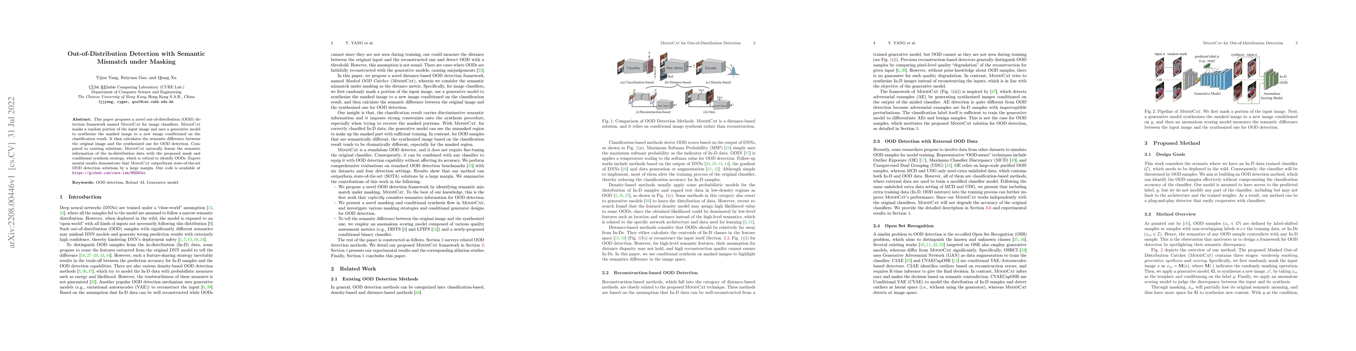 Thumbnail for Out-of-Distribution Detection with Semantic Mismatch under Masking