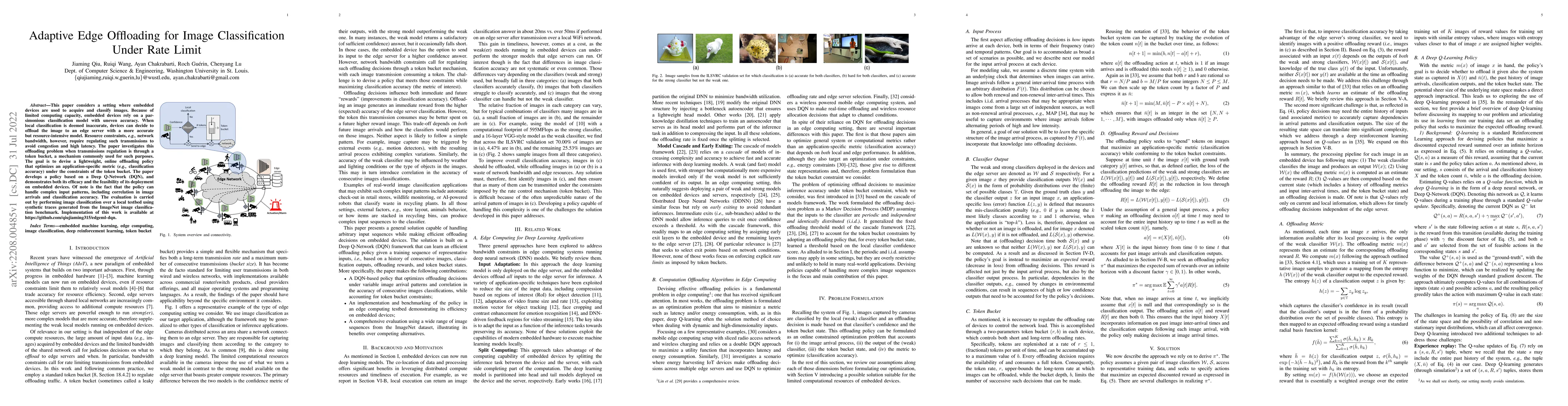 Thumbnail for Adaptive Edge Offloading for Image Classification Under Rate Limit