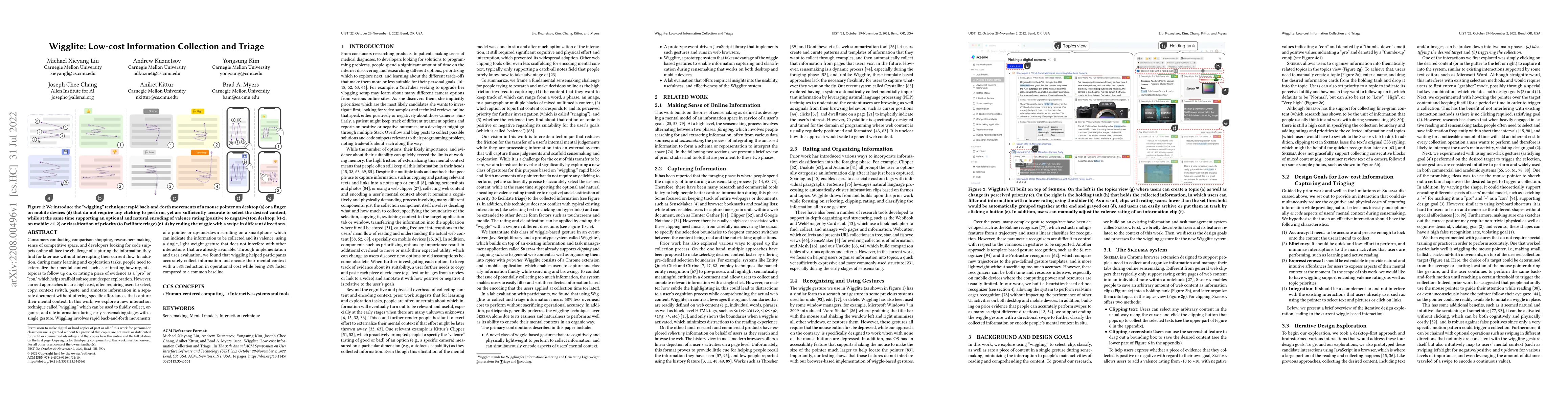 Thumbnail for Wigglite: Low-cost Information Collection and Triage