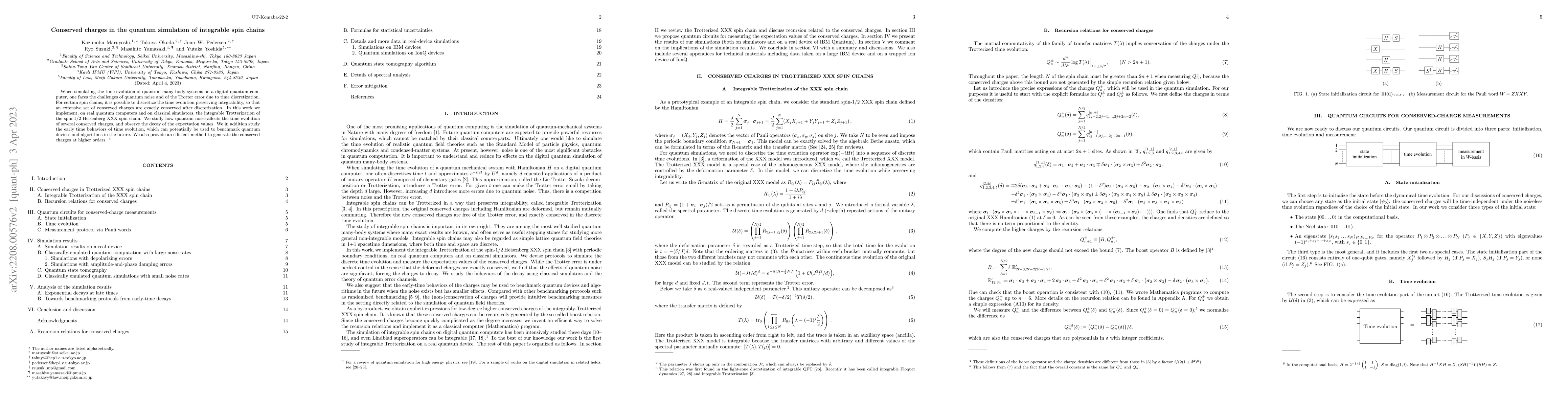 Thumbnail for Conserved charges in the quantum simulation of integrable spin chains