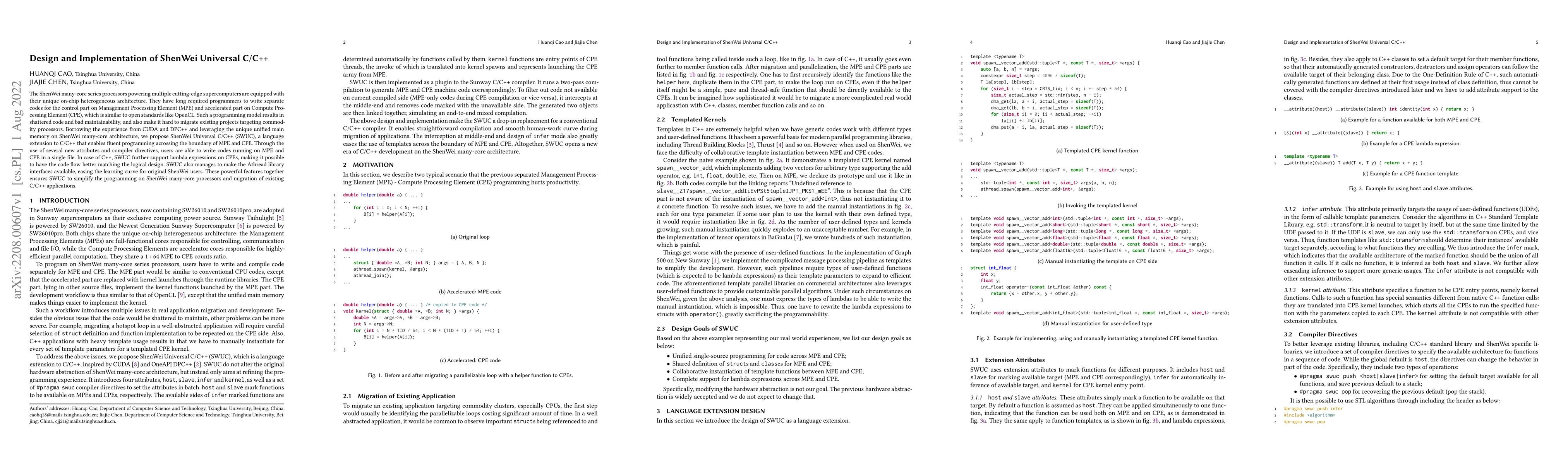 Thumbnail for Design and Implementation of ShenWei Universal C/C++