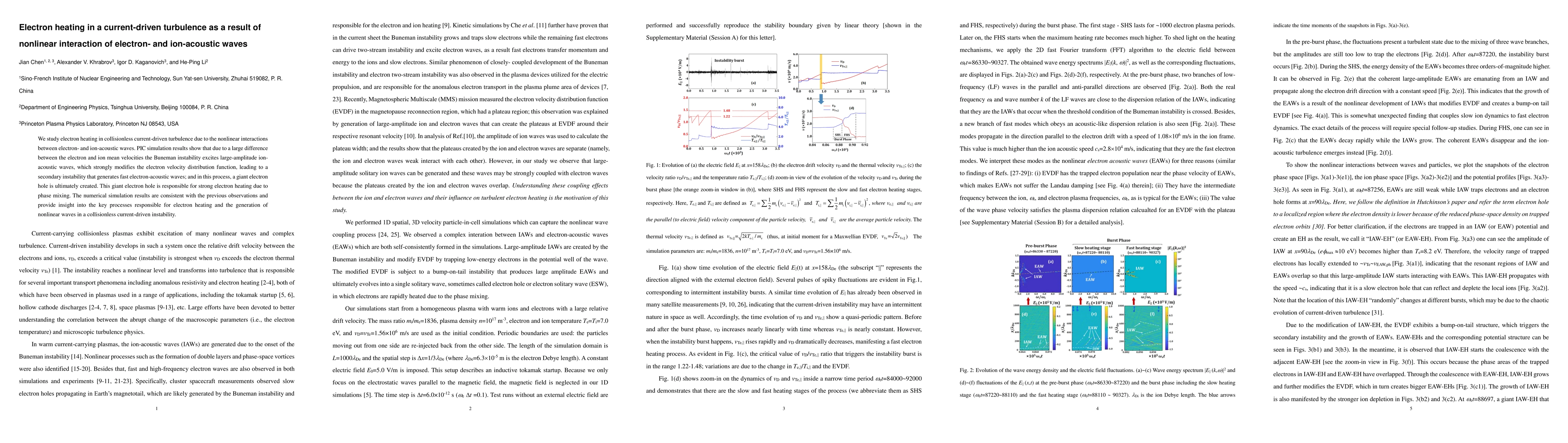 Thumbnail for Electron heating in a current-driven turbulence as a result of nonlinear
  interaction of electron- and ion-acoustic waves