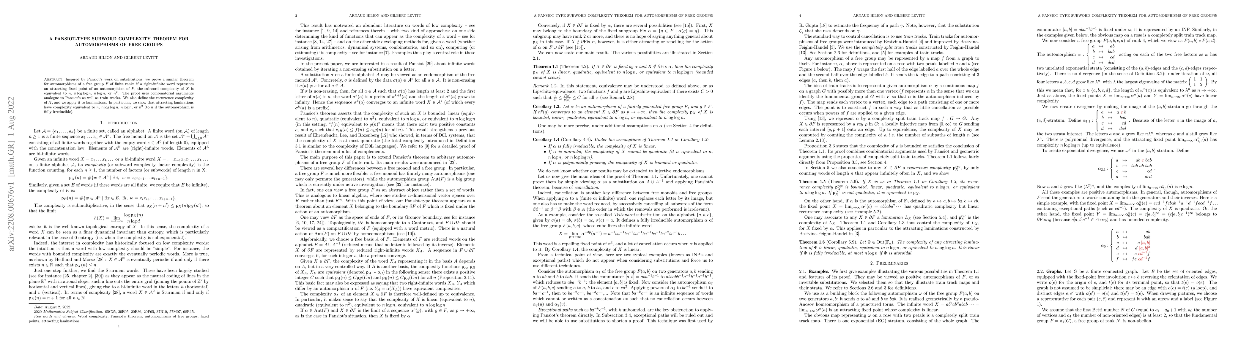 Thumbnail for A Pansiot-type subword complexity theorem for automorphisms of free
  groups