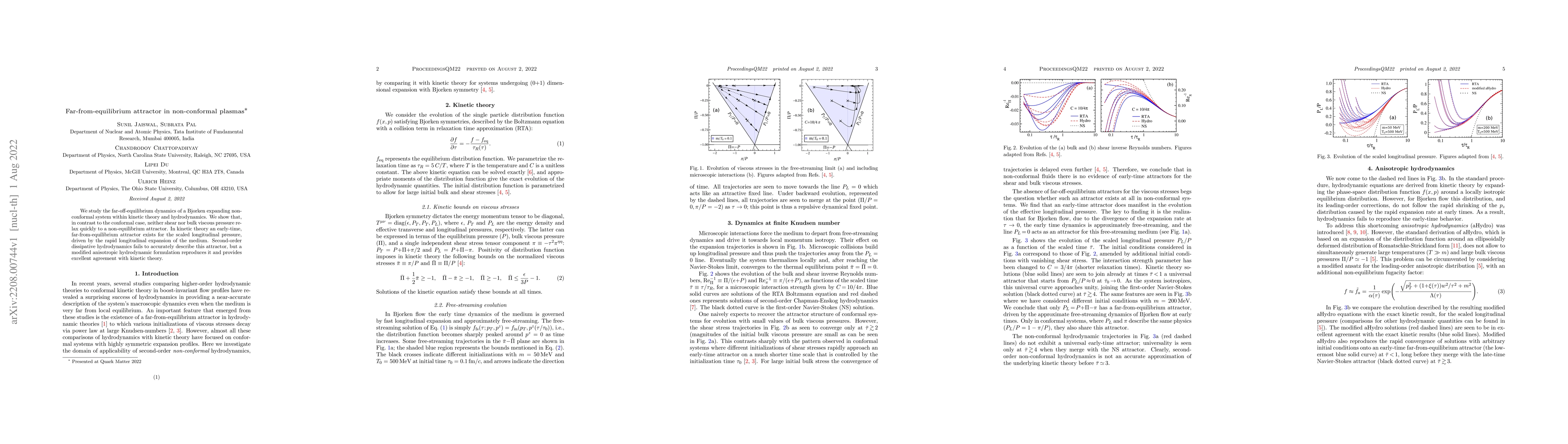 Thumbnail for Far-from-equilibrium attractor in non-conformal plasmas