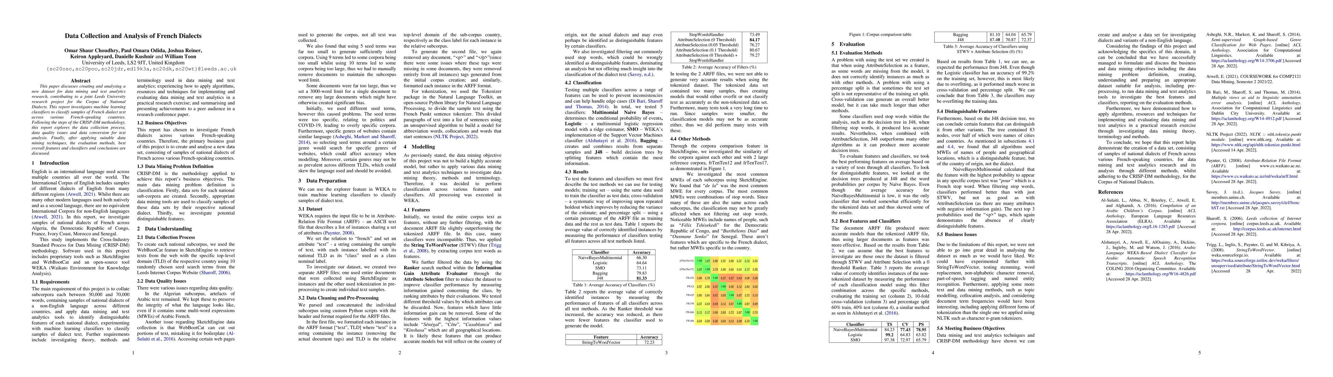 Thumbnail for Data Collection and Analysis of French Dialects