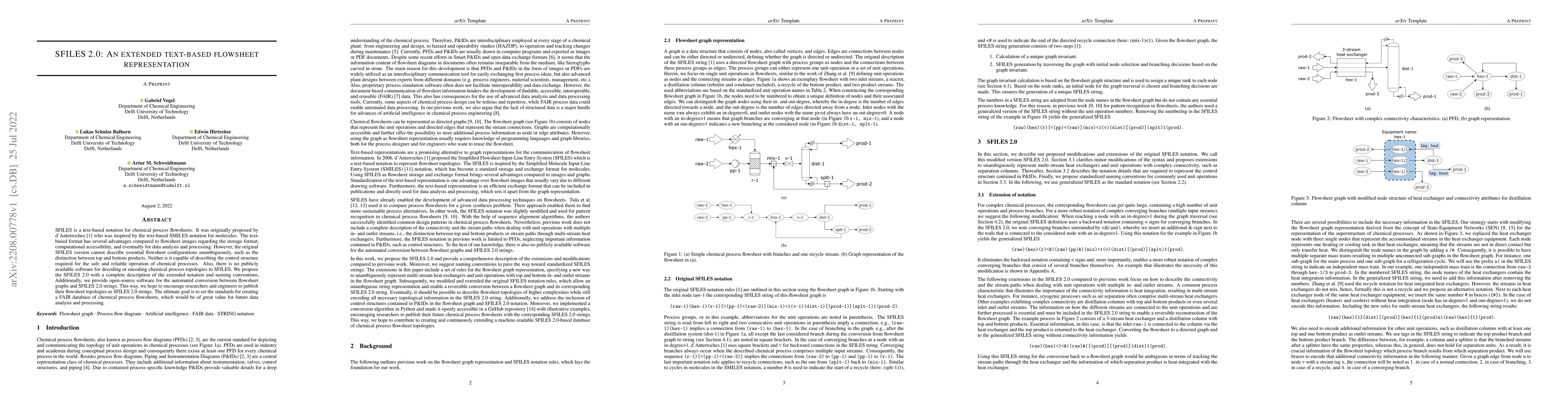 Thumbnail for SFILES 2.0: An extended text-based flowsheet representation