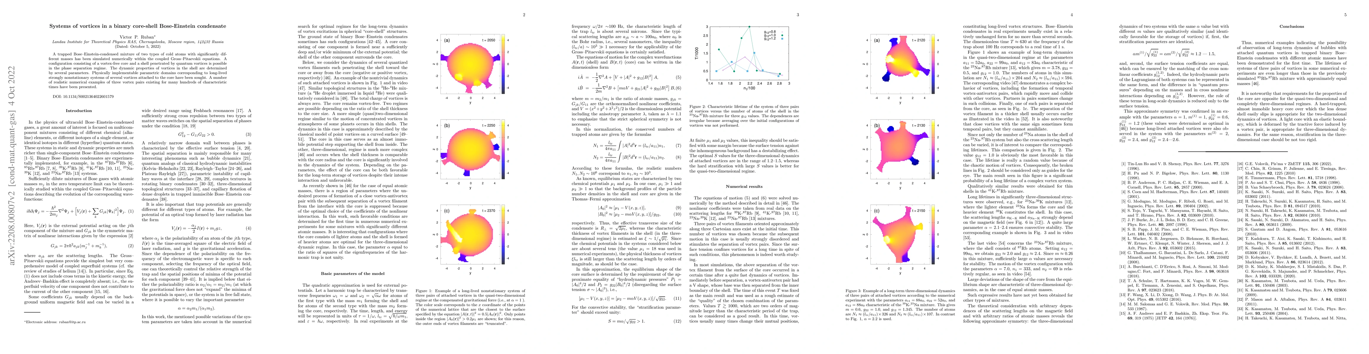 Thumbnail for Systems of vortices in a binary core-shell Bose-Einstein condensate
