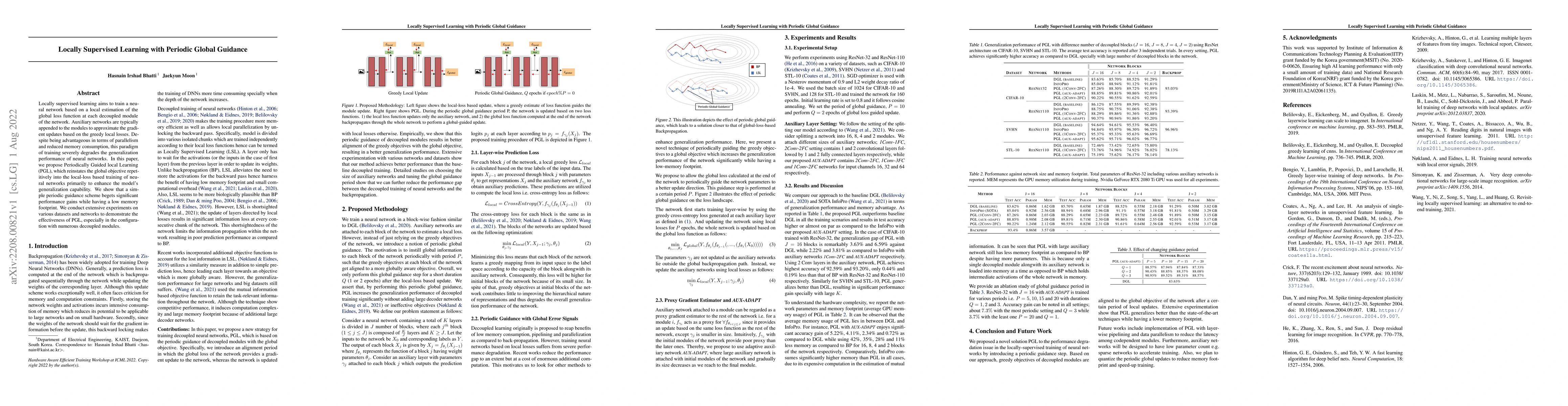 Thumbnail for Locally Supervised Learning with Periodic Global Guidance
