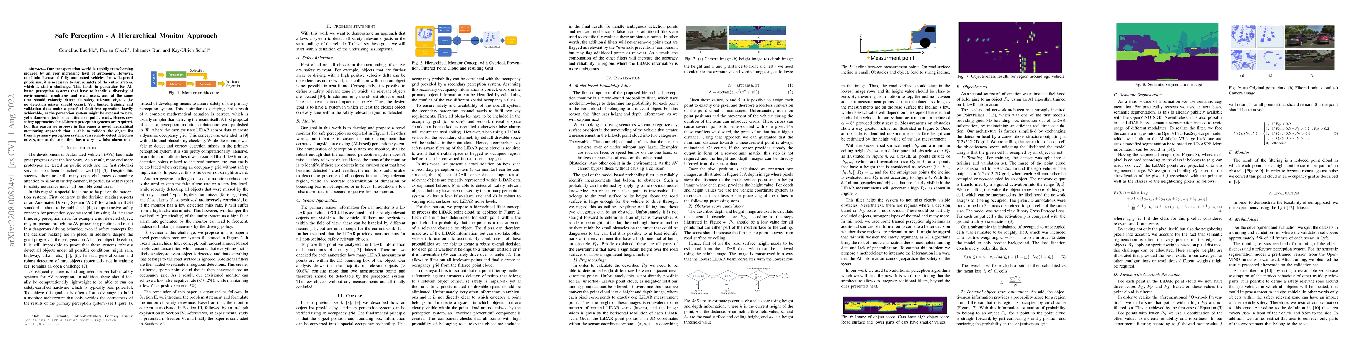 Thumbnail for Safe Perception -- A Hierarchical Monitor Approach