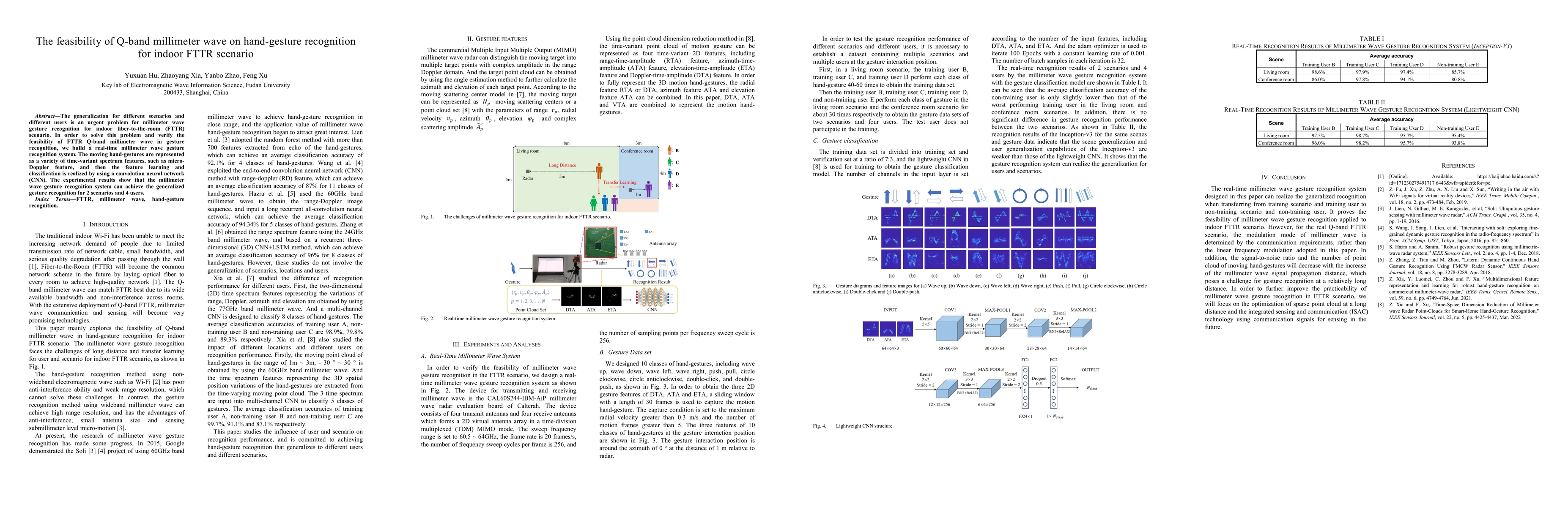 Thumbnail for The feasibility of Q-band millimeter wave on hand-gesture recognition
  for indoor FTTR scenario
