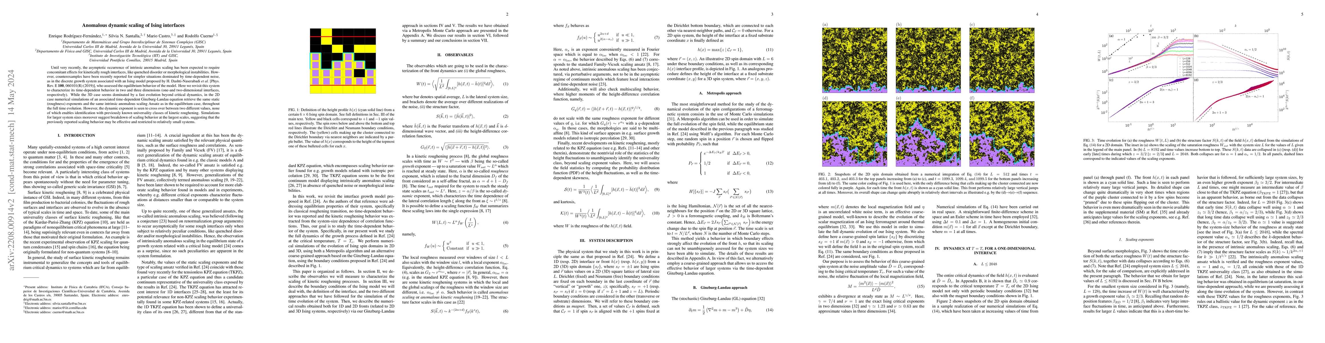 Thumbnail for Anomalous dynamic scaling of Ising interfaces