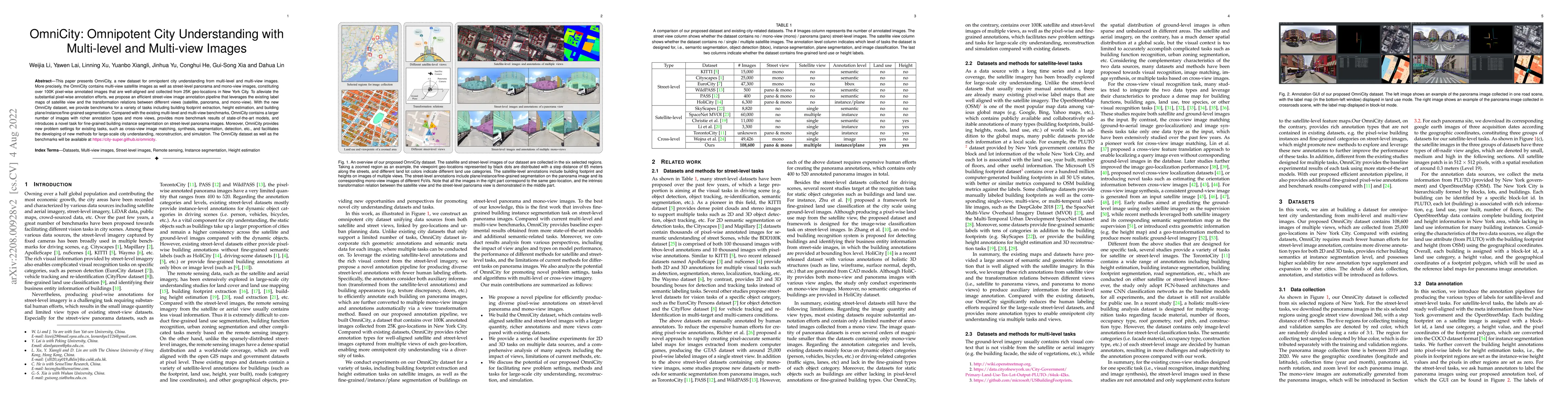 Thumbnail for OmniCity: Omnipotent City Understanding with Multi-level and Multi-view
  Images