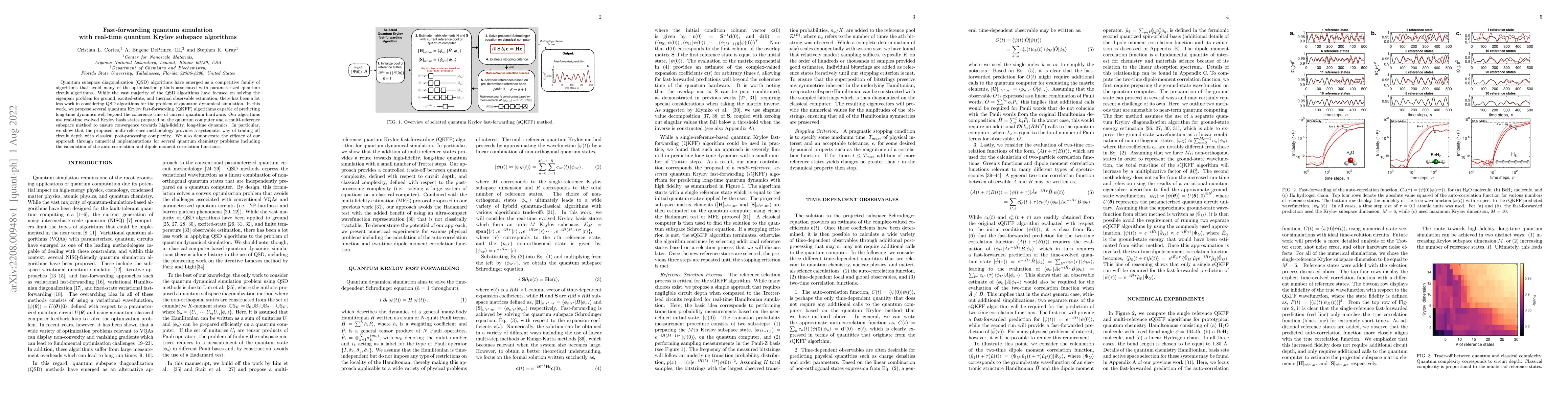 Thumbnail for Fast-forwarding quantum simulation with real-time quantum Krylov
  subspace algorithms