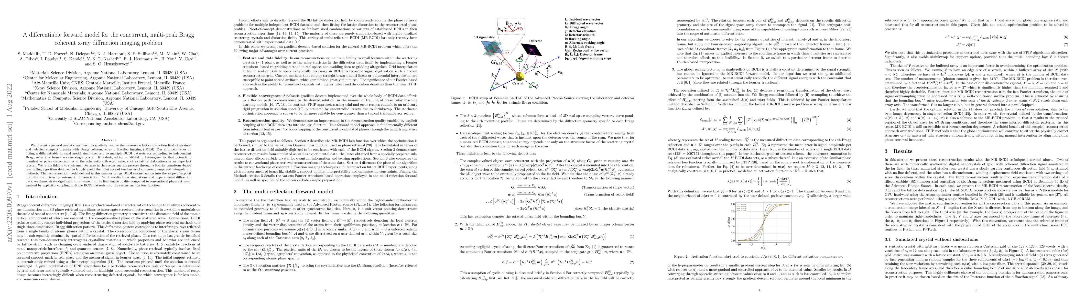 Thumbnail for A differentiable forward model for the concurrent, multi-peak Bragg
  coherent x-ray diffraction imaging problem