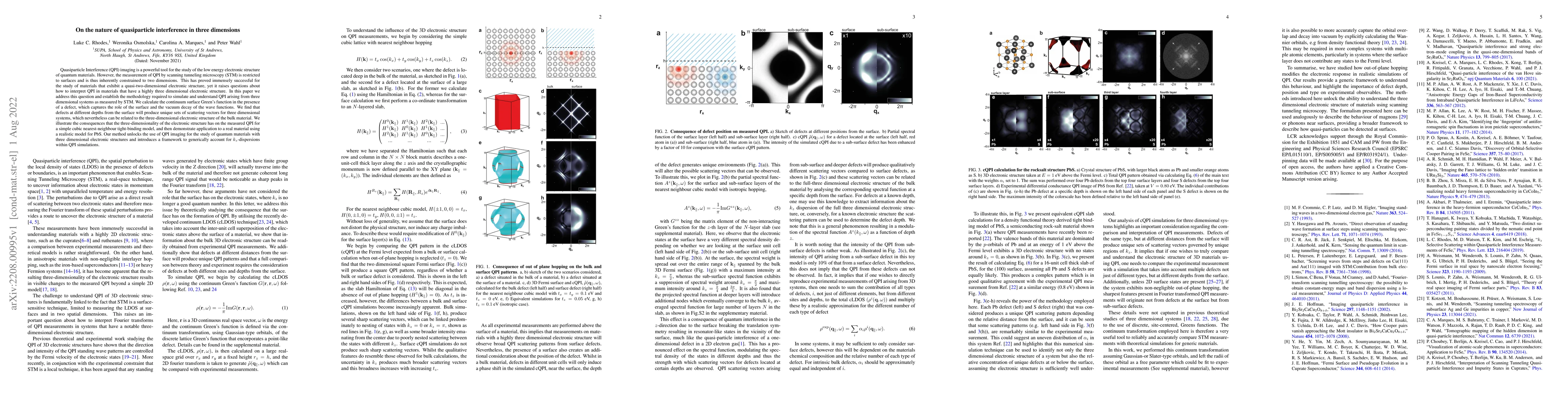 Thumbnail for On the nature of quasiparticle interference in three dimensions