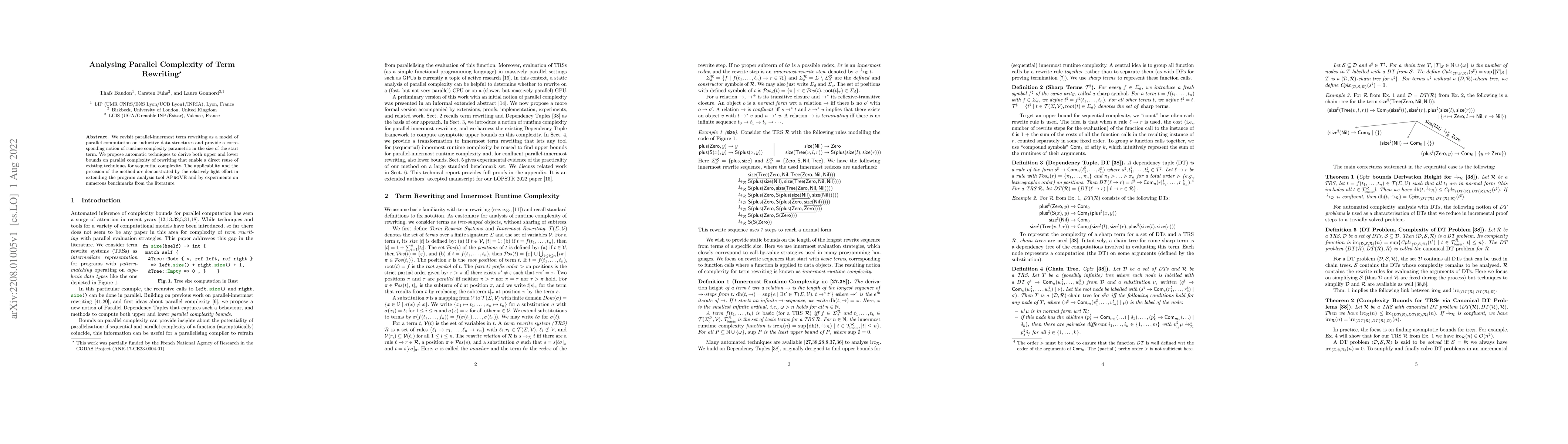 Thumbnail for Analysing Parallel Complexity of Term Rewriting