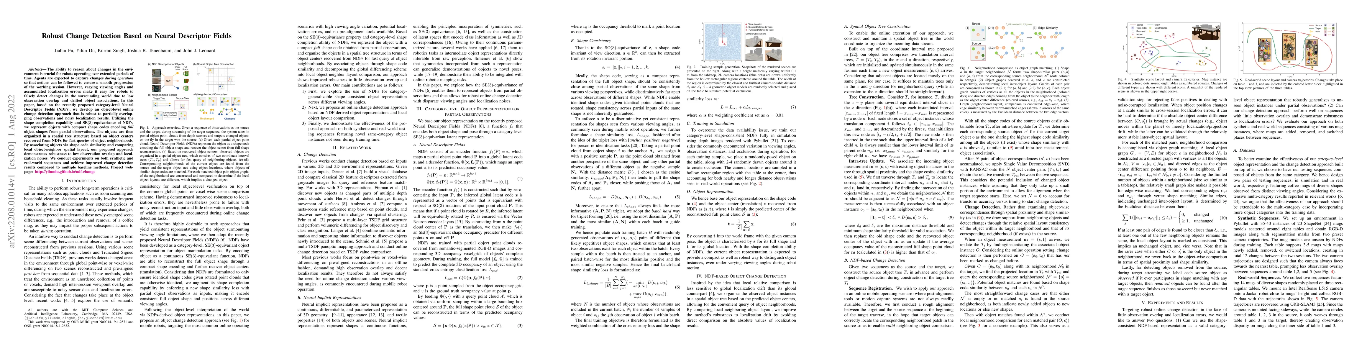 Thumbnail for Robust Change Detection Based on Neural Descriptor Fields