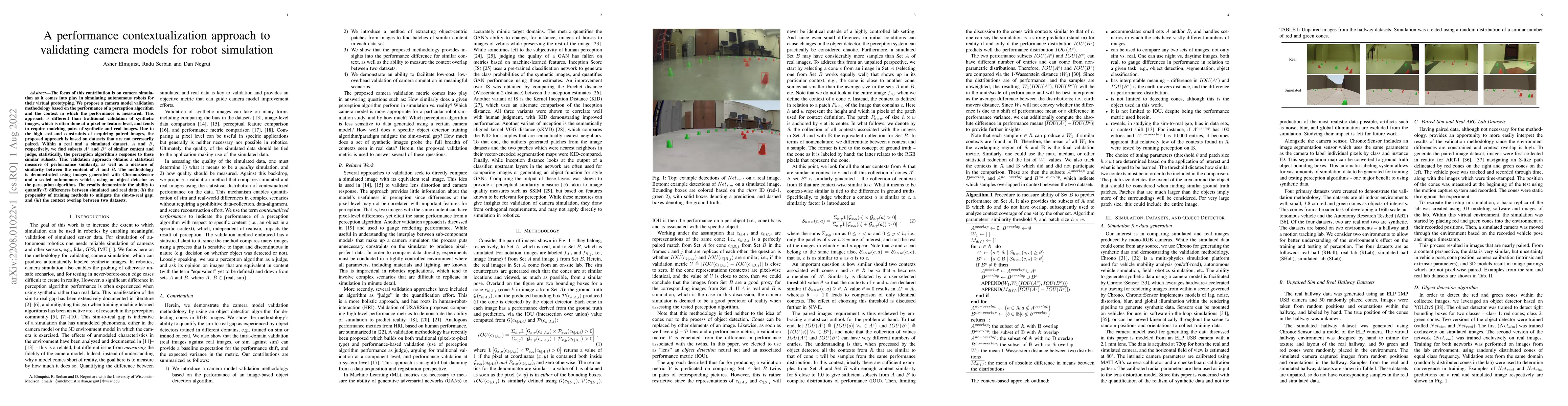 Thumbnail for A performance contextualization approach to validating camera models for
  robot simulation
