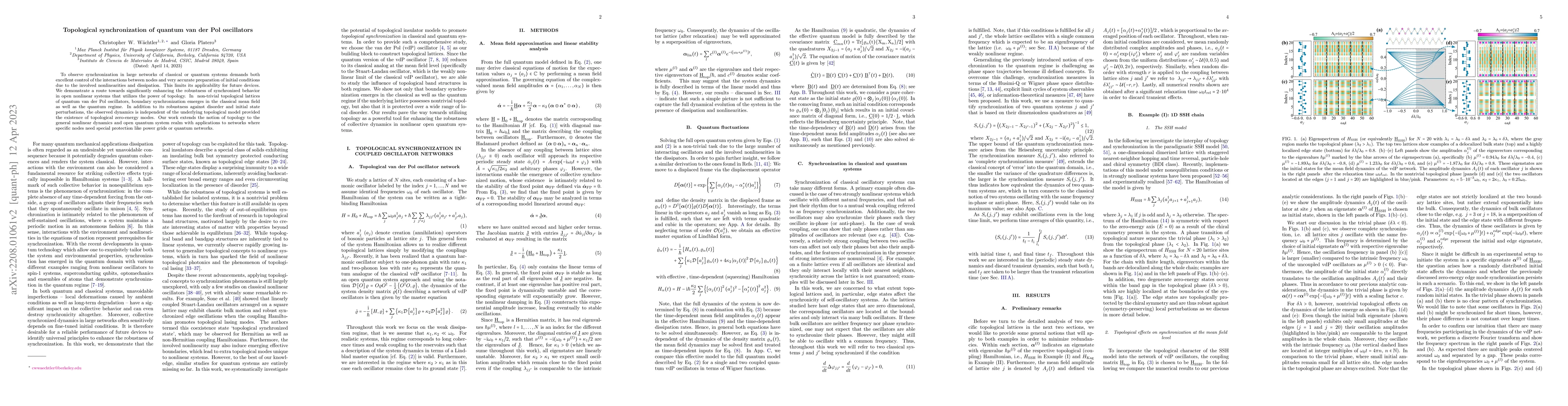 Thumbnail for Topological synchronization of quantum van der Pol oscillators