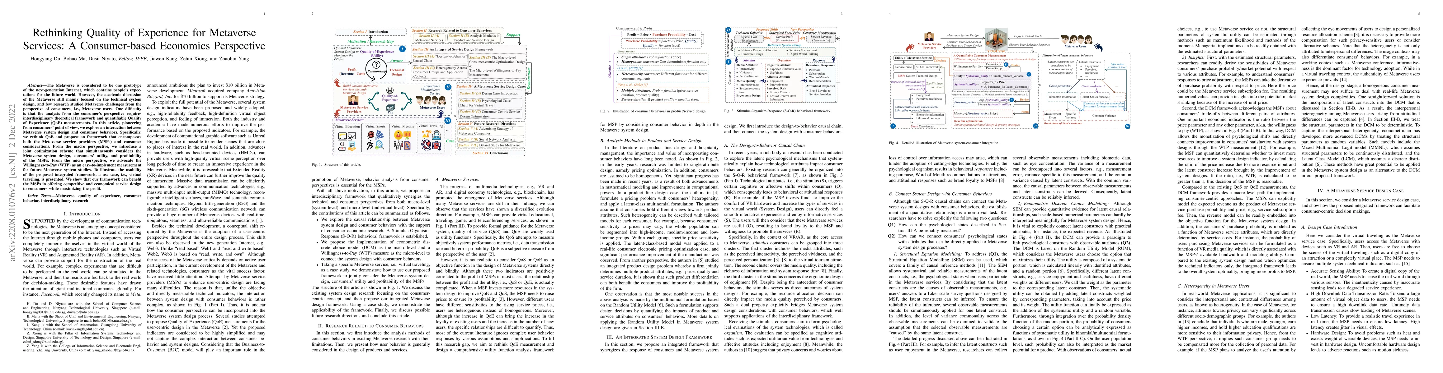 Thumbnail for Rethinking Quality of Experience for Metaverse Services: A
  Consumer-based Economics Perspective