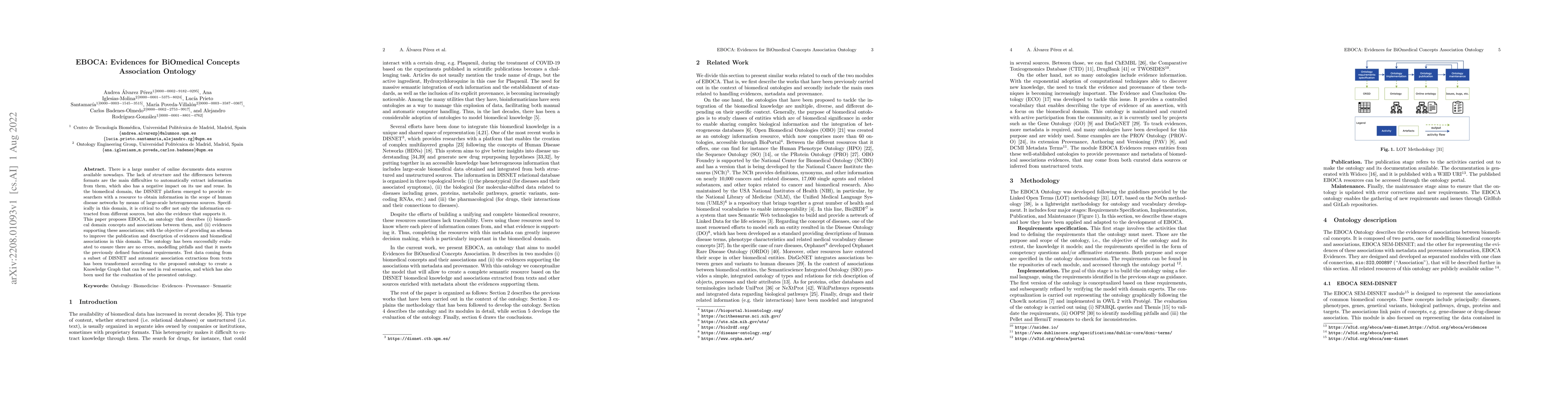 Thumbnail for EBOCA: Evidences for BiOmedical Concepts Association Ontology