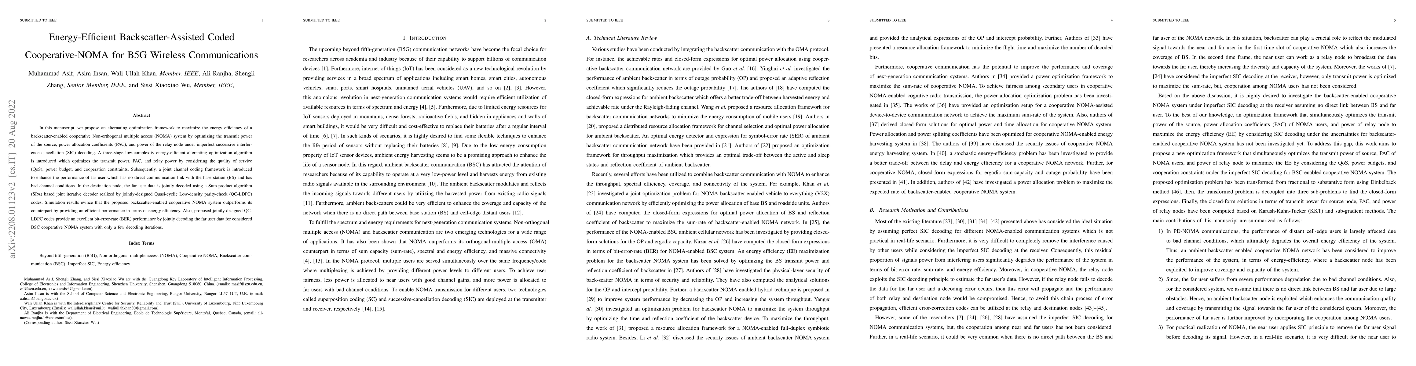 Thumbnail for Energy-Efficient Backscatter-Assisted Coded Cooperative-NOMA for B5G
  Wireless Communications
