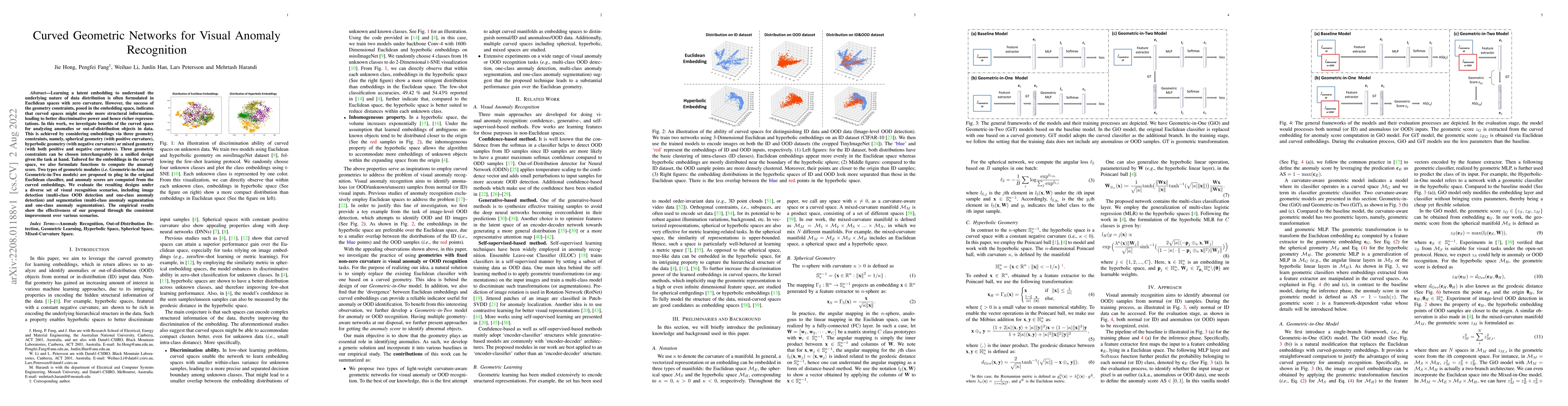 Thumbnail for Curved Geometric Networks for Visual Anomaly Recognition