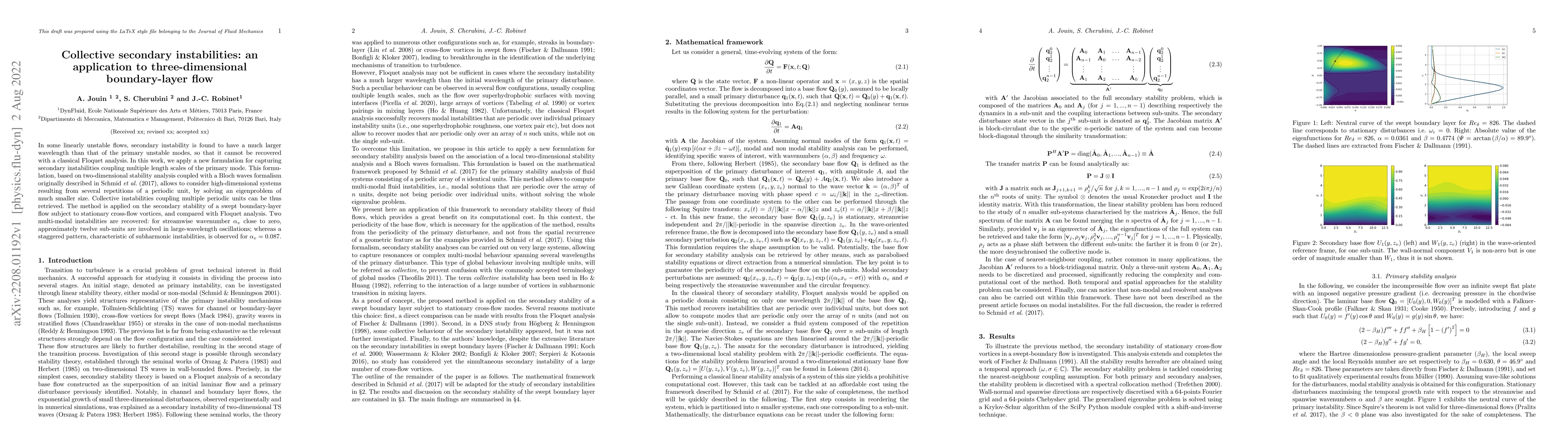 Thumbnail for Collective secondary instabilities: an application to three-dimensional
  boundary-layer flow