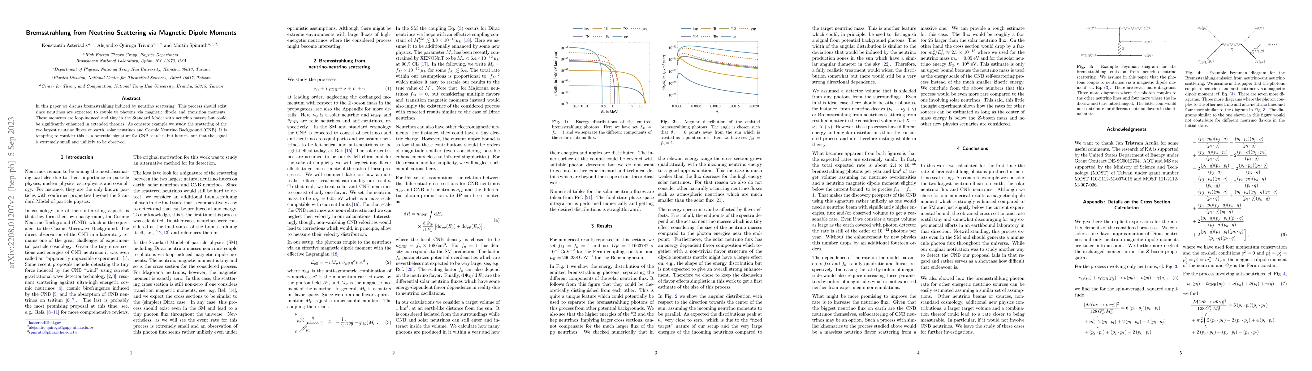 Thumbnail for Bremsstrahlung from Neutrino Scattering via Magnetic Dipole Moments