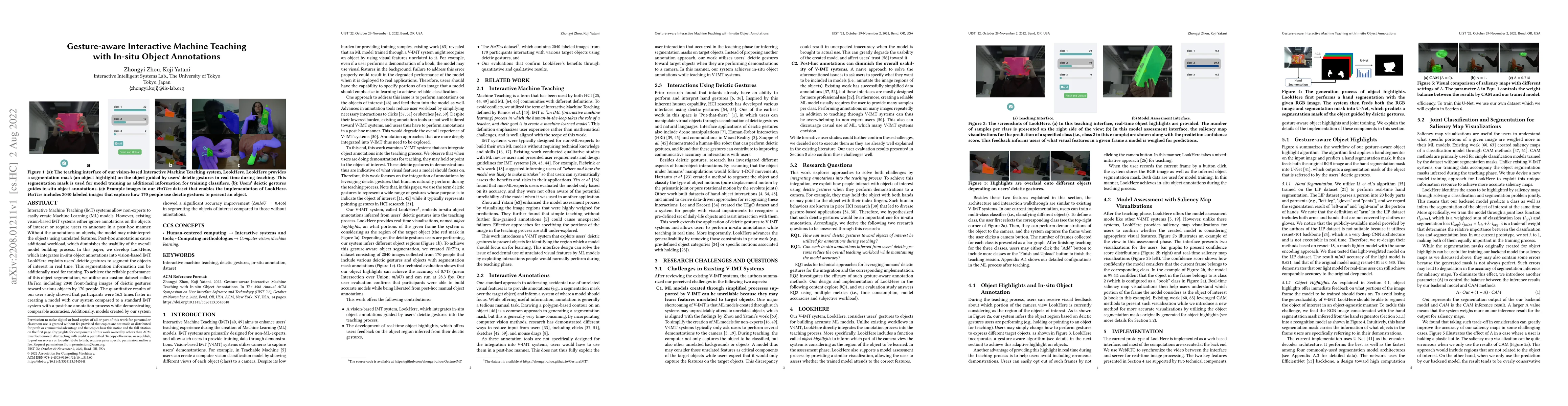 Thumbnail for Gesture-aware Interactive Machine Teaching with In-situ Object
  Annotations