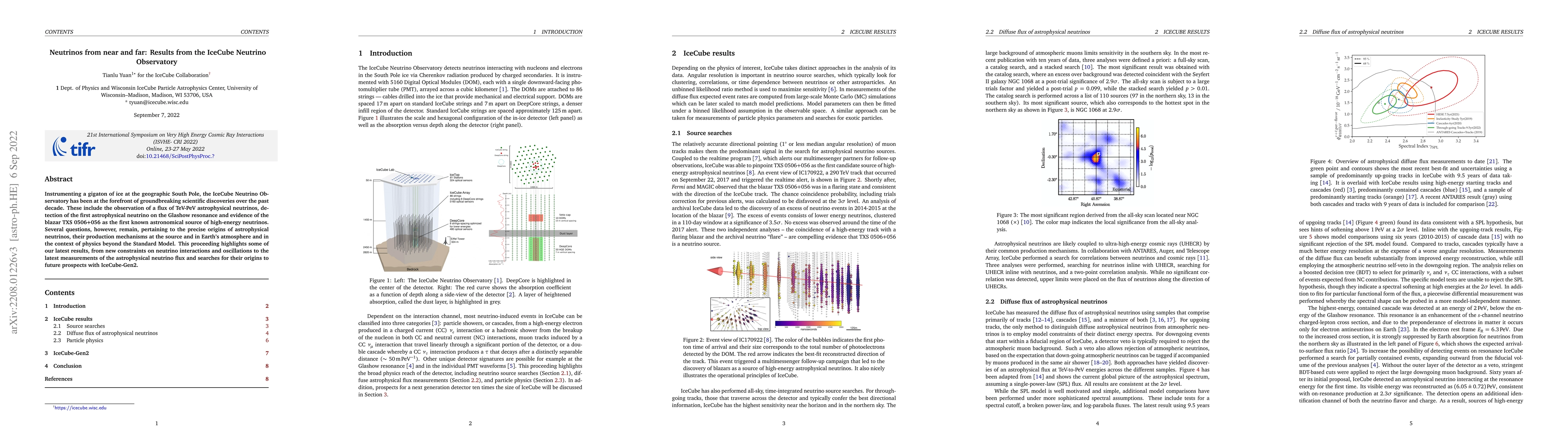 Thumbnail for Neutrinos from near and far: Results from the IceCube Neutrino
  Observatory