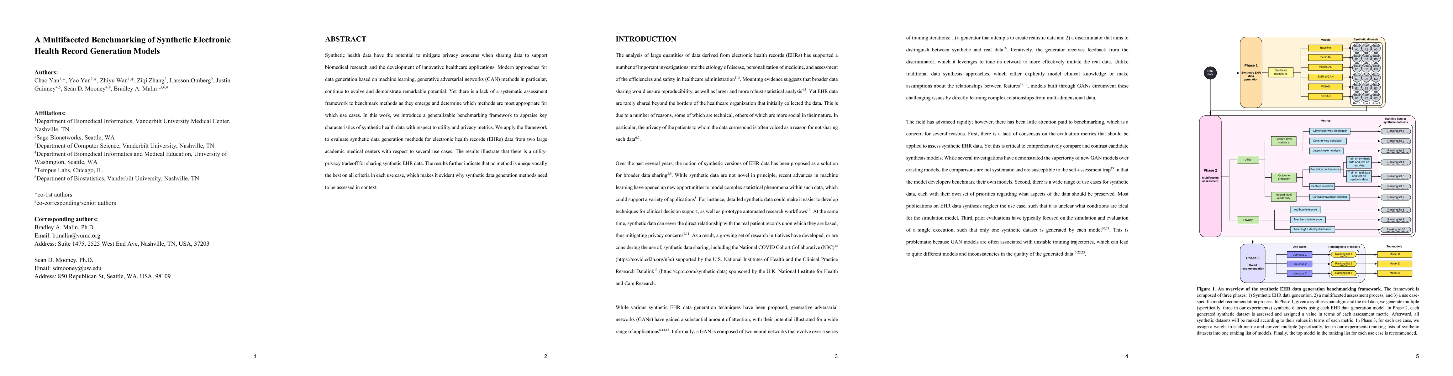 Thumbnail for A Multifaceted Benchmarking of Synthetic Electronic Health Record
  Generation Models