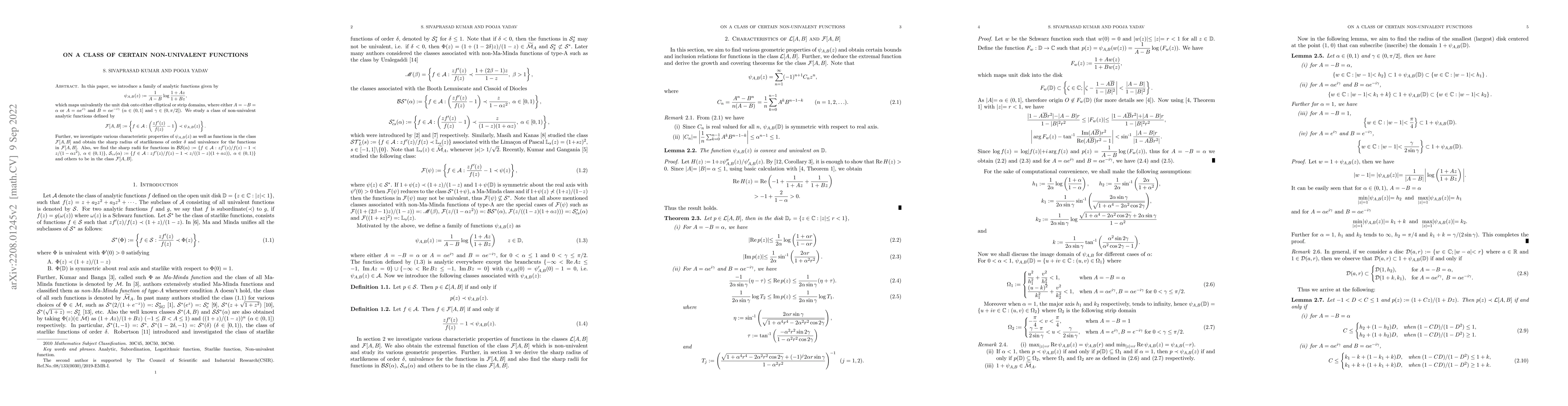 Thumbnail for On a Class of certain Non-Univalent Functions