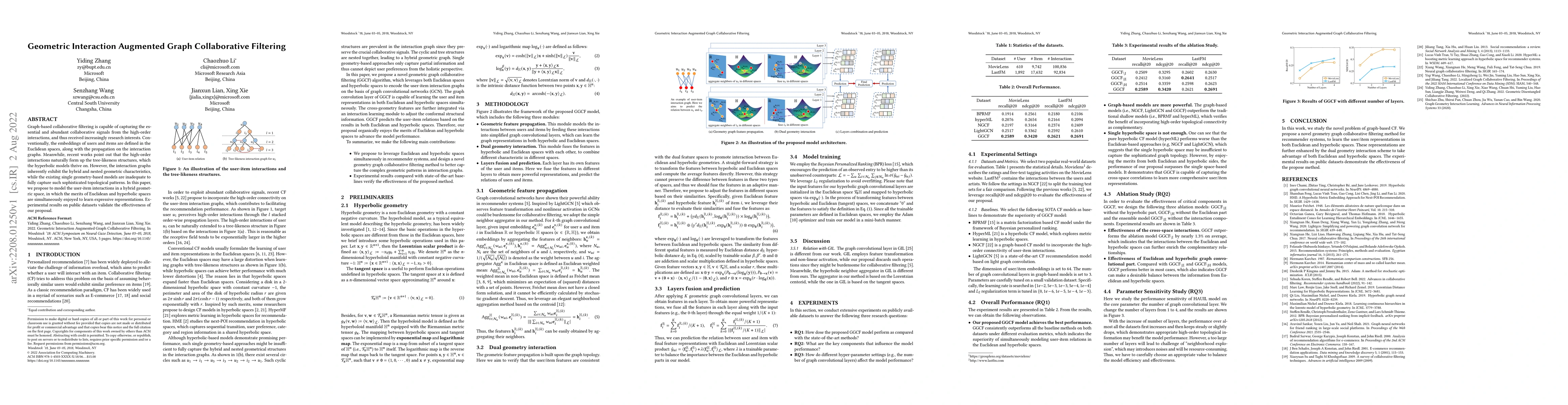 Thumbnail for Geometric Interaction Augmented Graph Collaborative Filtering