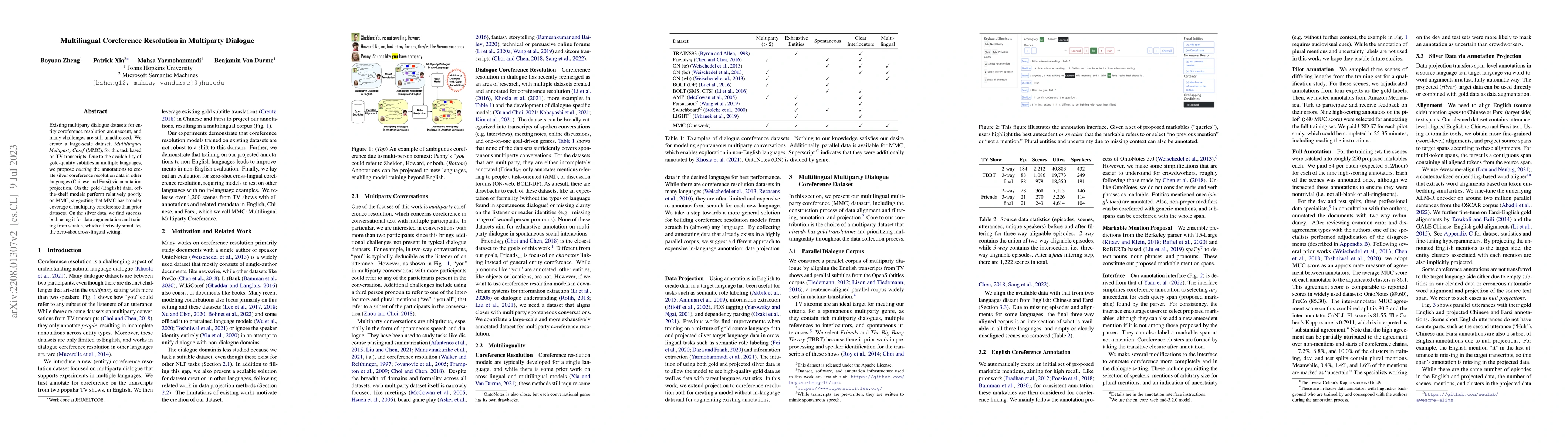 Thumbnail for Multilingual Coreference Resolution in Multiparty Dialogue