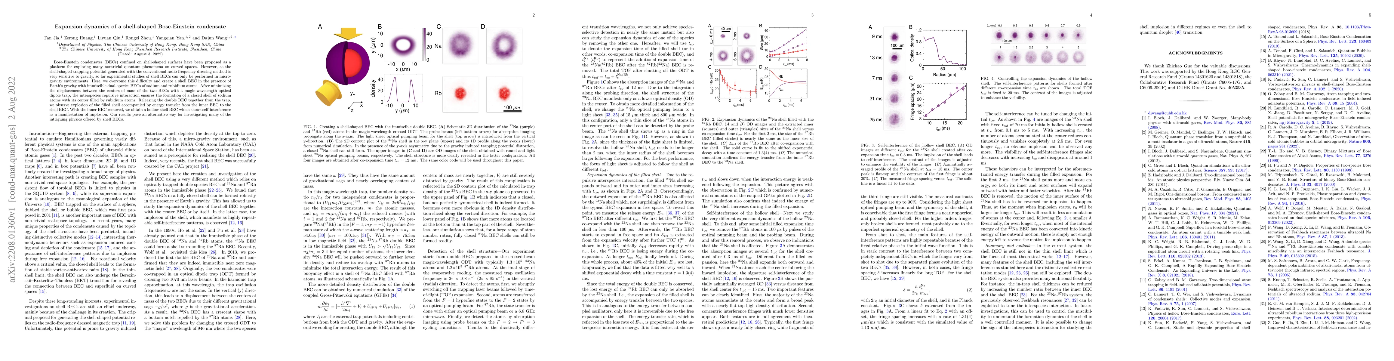 Thumbnail for Expansion dynamics of a shell-shaped Bose-Einstein condensate