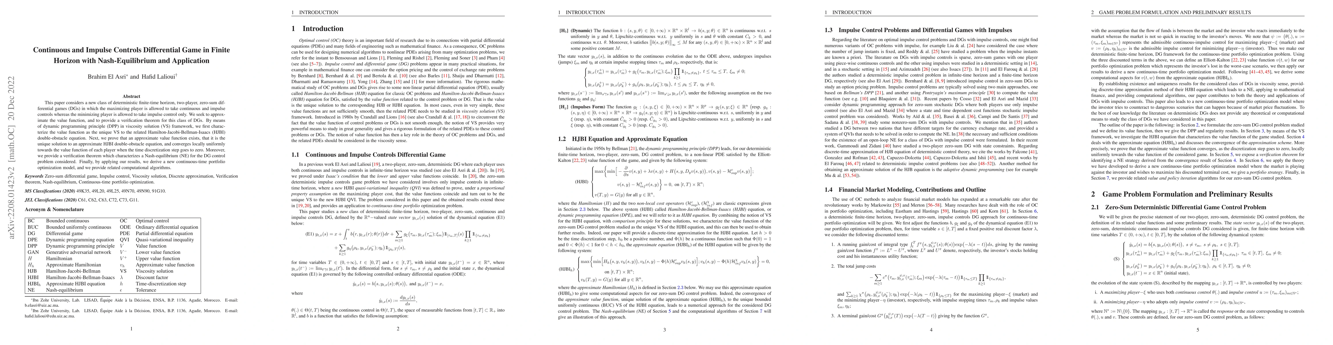 Thumbnail for Continuous and Impulse Controls Differential Game in Finite Horizon with
  Nash-Equilibrium and Application