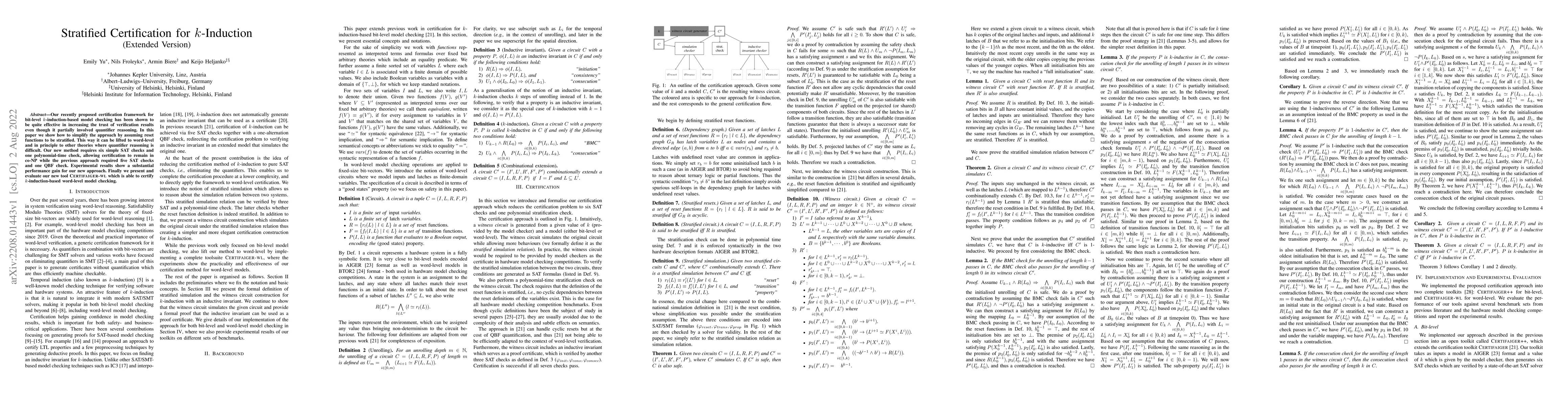 Thumbnail for Stratified Certification for k-Induction