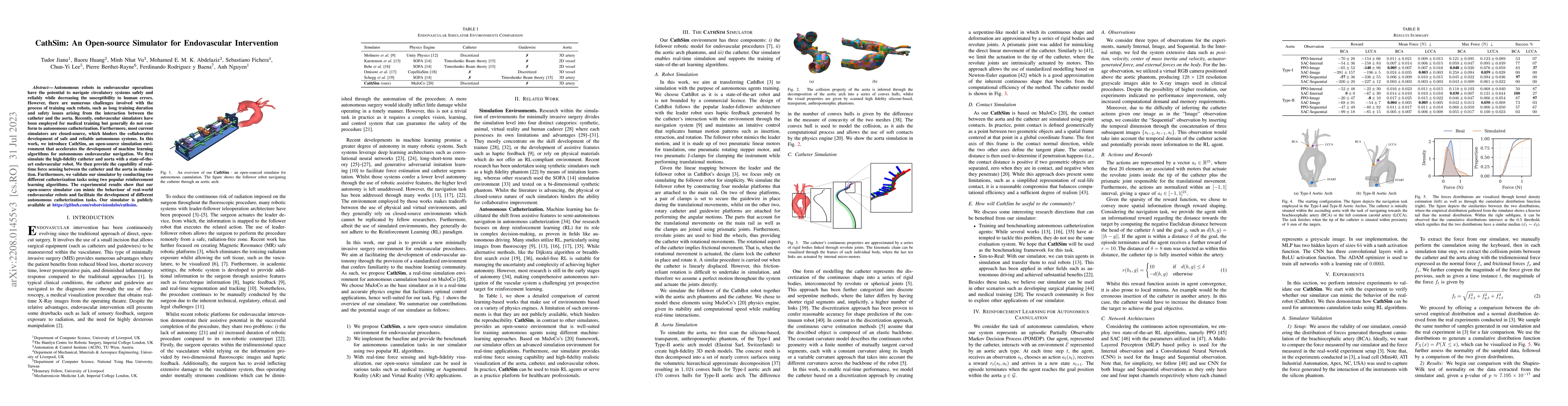 Thumbnail for CathSim: An Open-source Simulator for Endovascular Intervention